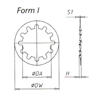 Preview: Zahnscheibe DIN 6797